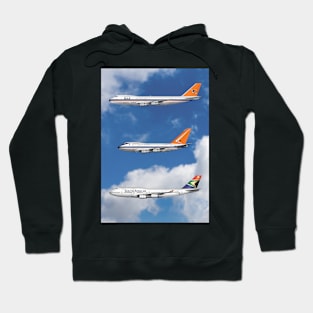 South African Airways Livery of 747 Jets Hoodie